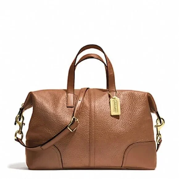 Coach Hadley Luxe Grain Leather Zip Satchel - Picture 2 of 7